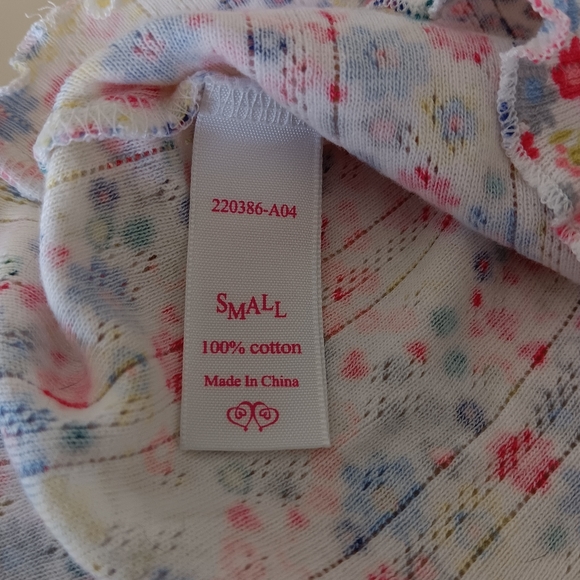 Victoria's Secret Floral Pajama Tanktop Women's Size Small - Picture 3 of 6